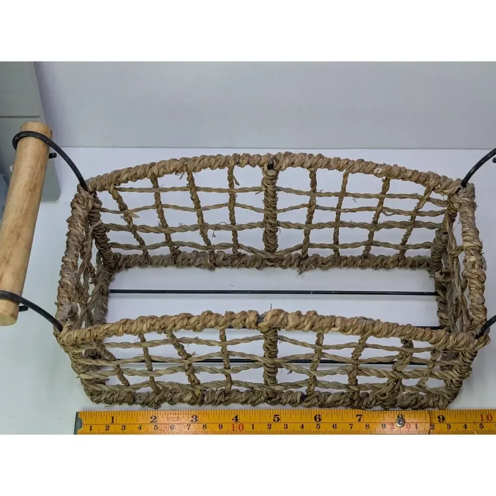 Farmhouse Home Decor Lot Basket Mail Organizer Clipboard Sign Rustic Country